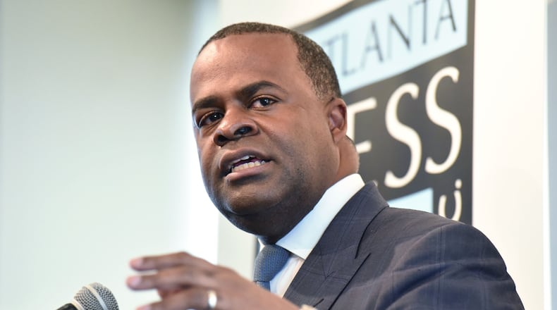 Atlanta Mayor Kasim Reed speaks at an Atlanta Press Club event earlier this year. ” HYOSUB SHIN / HSHIN@AJC.COM