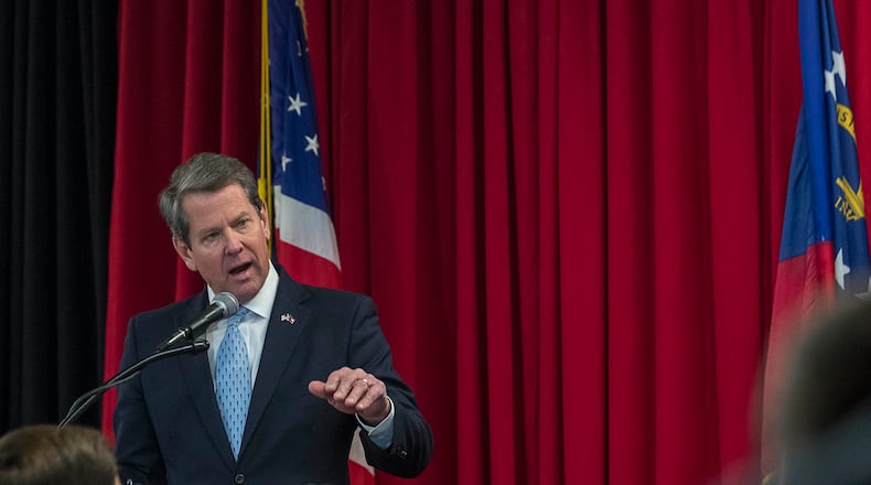 Gov.-elect Brian Kemp, seen here at the 31st Biennial Institute for Georgia legislators in Athens last month, has pledged to reform how the state handles sexual harassment complaints lodged by its employees. A spokesman said in September that an exectutive order would come “during his first day in office.” ALYSSA POINTER / ALYSSA.POINTER@AJC.COM