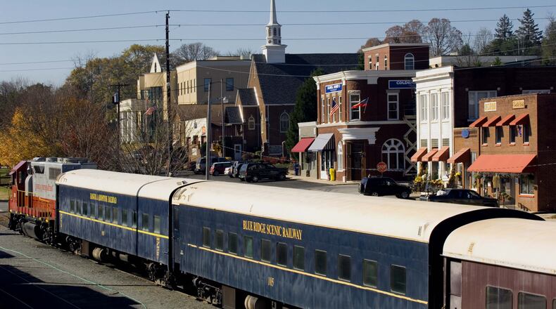 The town of Blue Ridge in Fannin County, Georgia. (Courtesy the Fannin County Chamber of Commerce.)