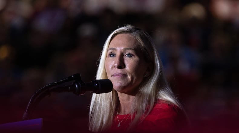 Marjorie Taylor Greene, R-Rome, ended her time on Congress on Monday, Jan, 5, 2026. (Arvin Temkar/AJC)