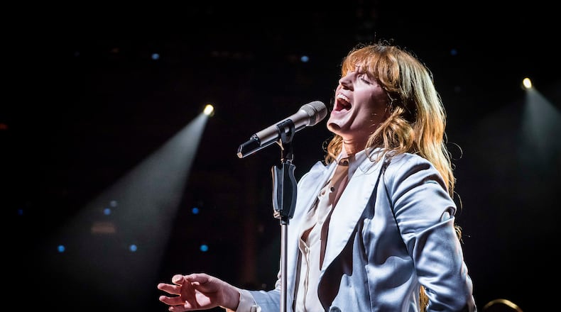 Florence Welch of Florence + the Machine performs live on stage as part of the Apple Music Festival 2015 on Sept. 28, 2015, at the Roundhouse in Camden, London. (David Jensen/EMPICS Entertainment/Abaca Press/TNS)