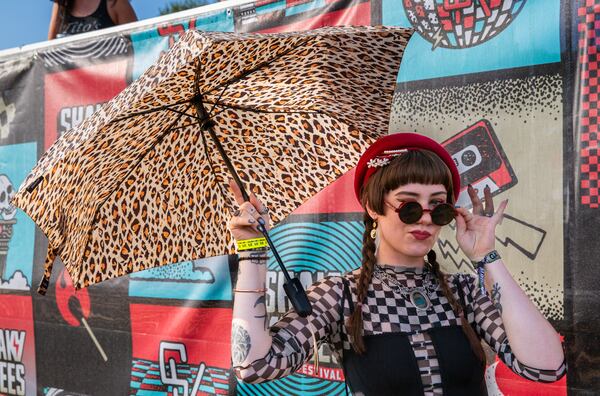 Crowds gathered Sept. 19, 2025, at Piedmont Park the first day of Shaky Knees Music Festival. (Ryan Fleisher for the AJC)