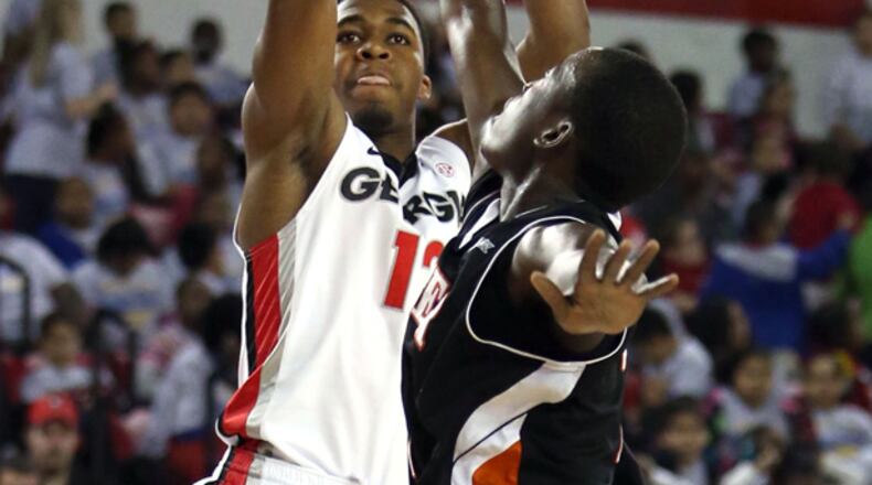 Kenny Gaines, a 6-foot-3 freshman guard from Atlanta, is getting more playing time with Georgia.