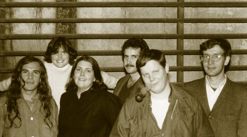 Squalls in the 1980s: Ken Starratt (from left), Mig Little Hayes, Diana Torell, Mark Cooper Smith, “Big Al” Walsh, Bob Hay.