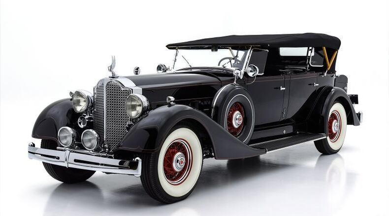 Millard Choate 1934 Packard will be on display at the preview of the Georgia Concours d’Elegance on Sunday.