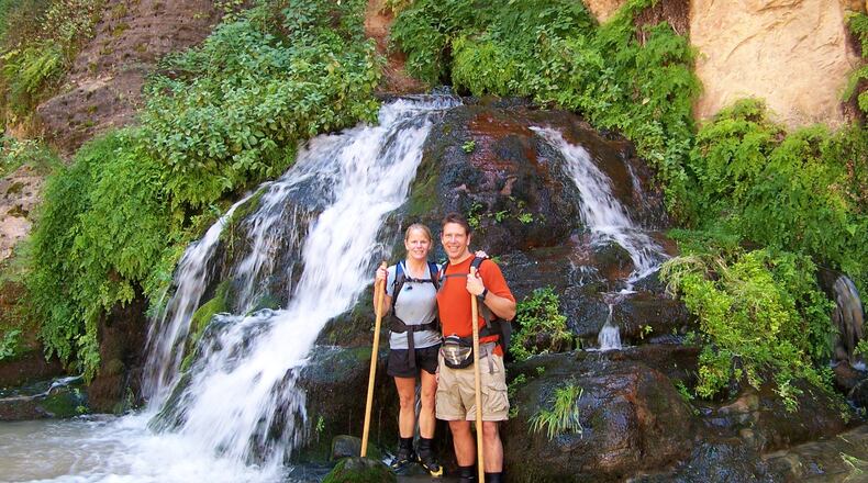 Denise and Dan Goerke, shown on an adventure outing, now face a different lifestyle. She was diagnosed with Mild Cognitive Impairment at 56. It progressed to Alzheimer’s disease, and she now lives in a memory care facility. FAMILY PHOTO