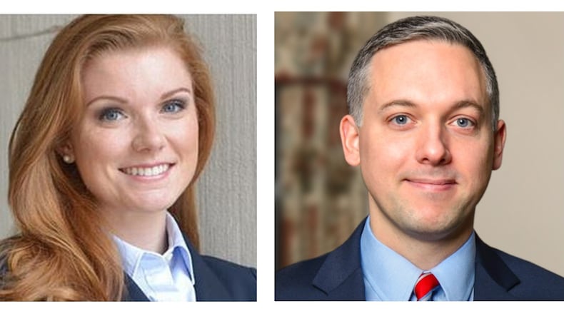 Rep. Meagan Hanson (left) and Democratic challenger Matthew Wilson are facing off in the House District 80 race.