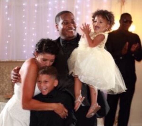 Aaron Dumas and his family