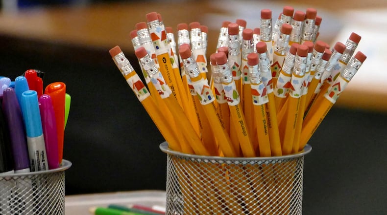 Nearly all public school teachers report digging into their pockets to pay for school supplies. DAVIE HINSHAW/THE CHARLOTTE OBSERVER VIA AP