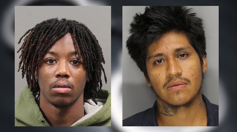 Dijour Ross (left) and Francisco Cruz were each sentenced Wednesday to 10 years in prison followed by 10 years of supervised release.