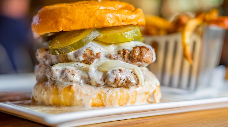 Burgers are on the menu at Halcyon in Forsyth County.