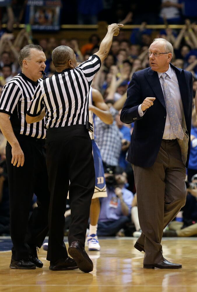 Syracuse coach ejected, Feb. 22, 2014