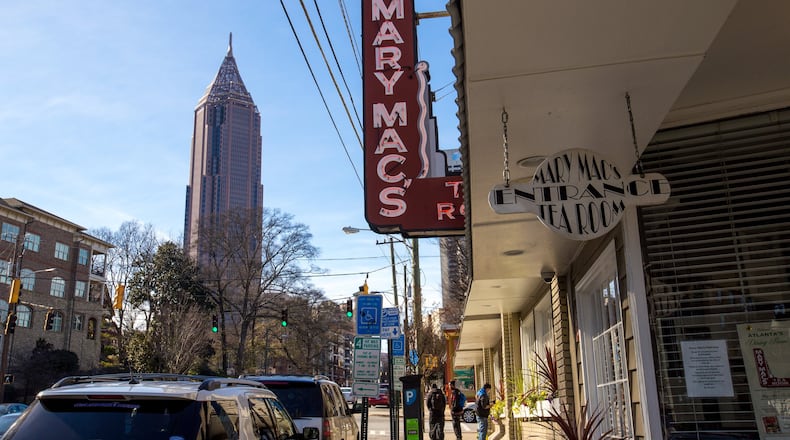 Mary Mac’s Tea Room, located in Midtown at 224 Ponce de Leon Ave., isn’t just known for its food. For years, “Goodwill Ambassador” Jo Carter has been a crucial part of the Atlanta institution’s culture. CONTRIBUTED BY JENNI GIRTMAN / ATLANTA EVENT PHOTOGRAPHY