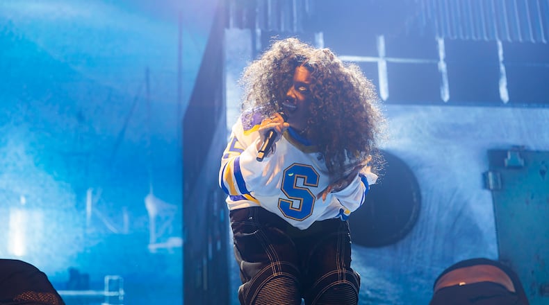 SZA stopped in Atlanta's State Farm Arena for her "SOS" tour on Tuesday.