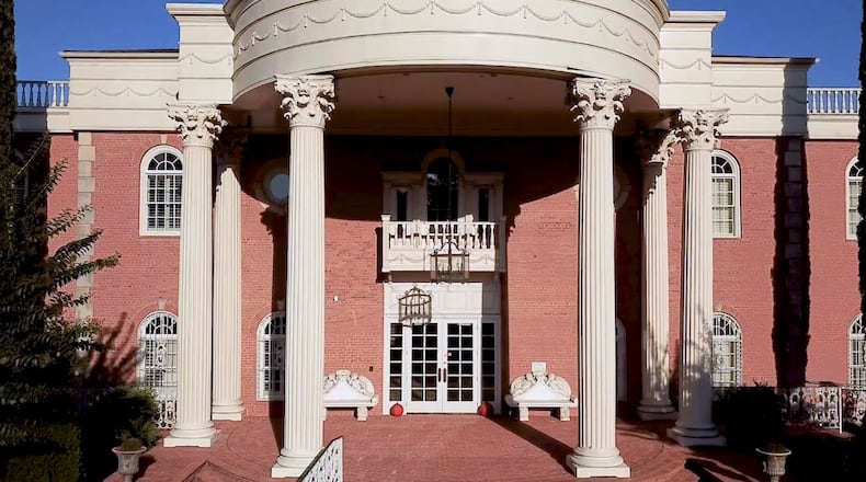 The facility is highlighted by the columns at its entrance.
