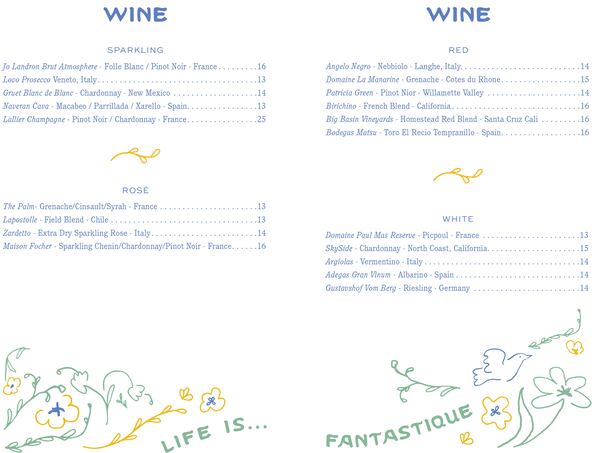 Atrium drink list