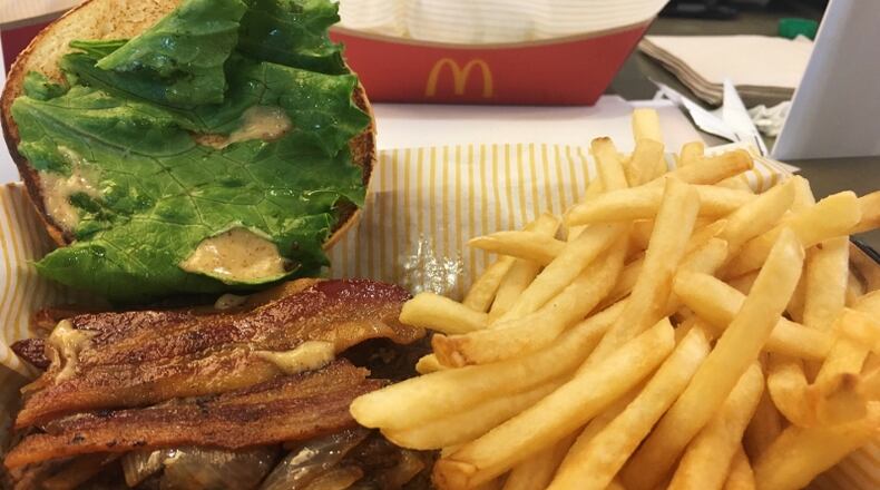 The new Signature Crafted burger with Maple Bacon Dijon.