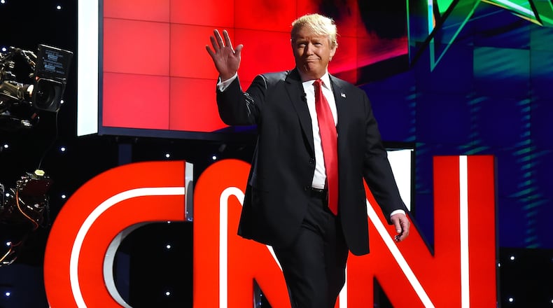 Donald Trump dominated CNN's airwaves in 2016. CREDIT: Getty Images