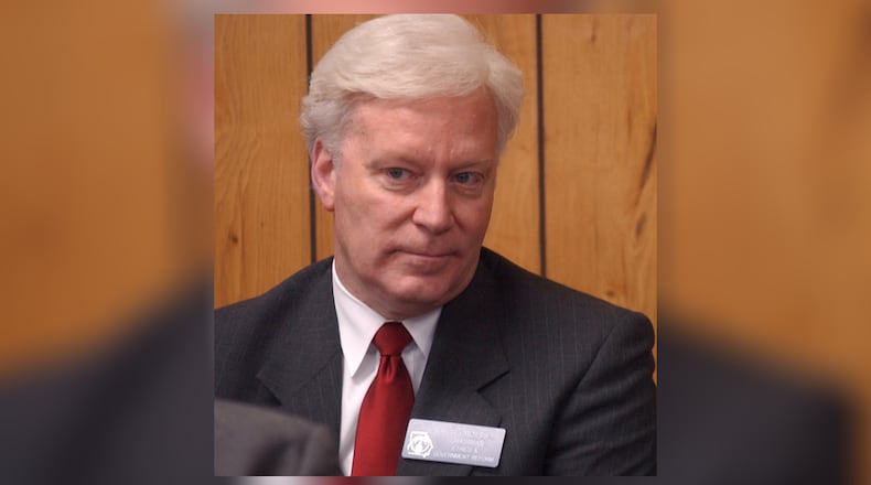 Republican state Sen. Mike Crotts in 2004. His death at age 75 was publicly announced by Gov. Brian Kemp on Saturday, July 9, 2022. (AJC file photo / Ben Gray)