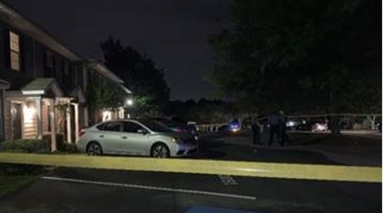 The case of a man found shot to death at a Gwinnett County apartment complex Monday evening has been ruled a suicide, police said.