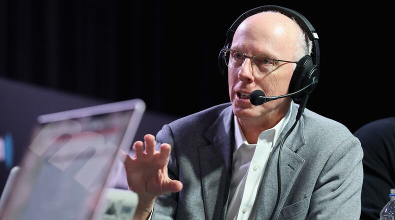 Rich McKay on radio row at Super Bowl LIII on January 31, 2019 in Atlanta, Georgia. (Photo by Cindy Ord/Getty Images for SiriusXM)