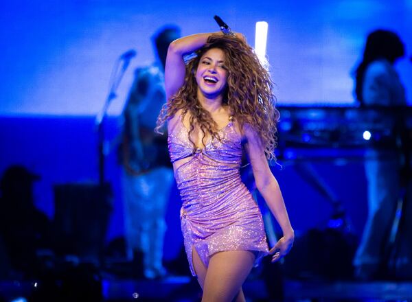 Shakira brings out all the hits spanning her 30-plus year career for a packed house at State Farm Arena in June 2025. (Ryan Fleisher for the AJC) 