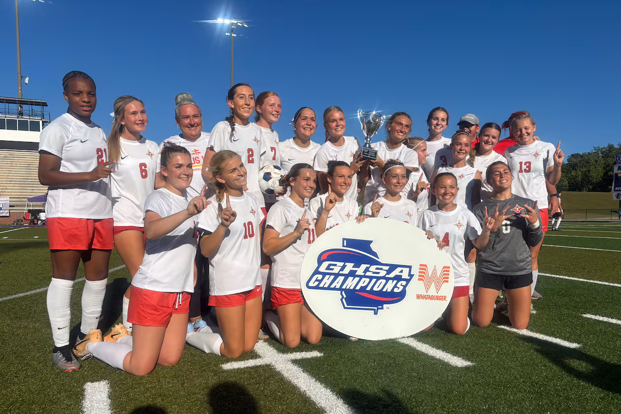 Thomasville's girls soccer won its first state title by a 1-0 final in overtime over Model on Thursday, May 14, at Matthews Field in Thomaston, Georgia (Jack Leo/AJC).
