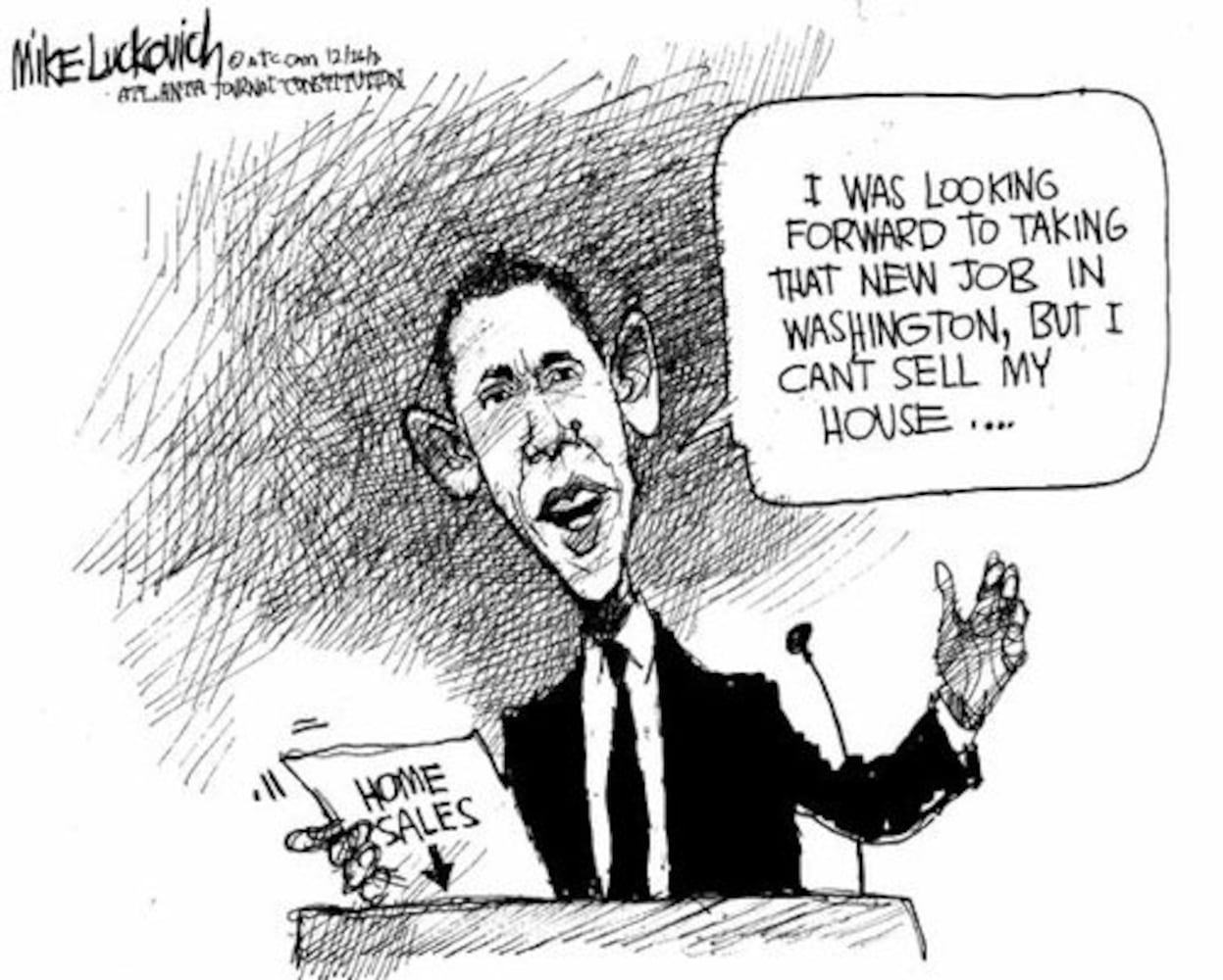 Luckovich: Barack Obama