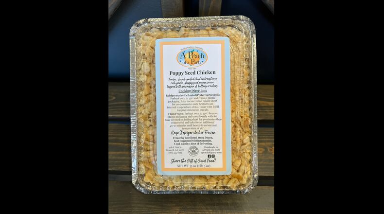 Poppy seed chicken from A Peach of a Party. Courtesy of Krista Thompson