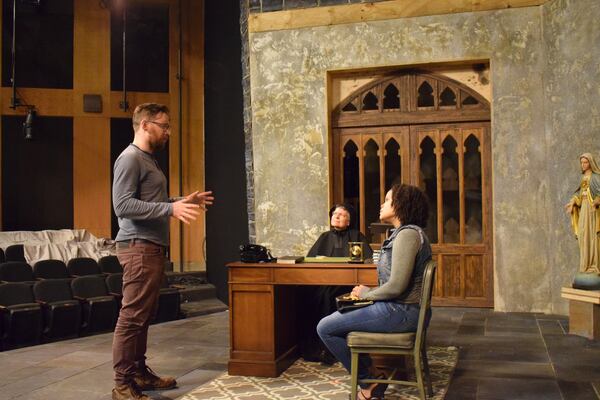Matt Torney currently serves as the associate artistic director at Studio Theatre in Washington, D.C., where he directing the season opener, "Doubt," by John Patrick Shanley. He is seen here with Sarah Marshall (center) and Tiffany M. Thompson, (right). CONTRIBUTED: MATT TORNEY