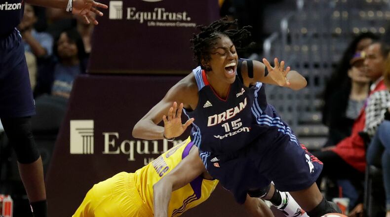 Atlanta Dream guard Tiffany Hayes. (AP Photo/Chris Carlson)