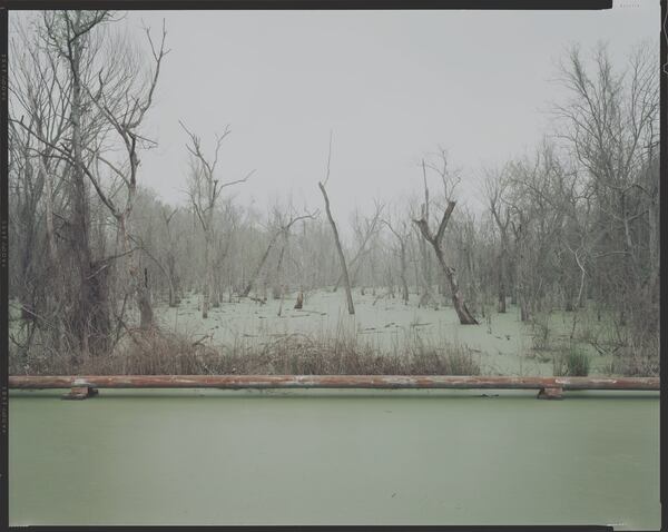 Renowned contemporary photographer Richard Misrach documented the adverse environmental and human impact of chemical factories along the Mississippi River in "Swamp and Pipeline, Geismar, Louisiana," (1998) for his "Picturing the South" series commissioned by the High Museum of Art.
(Courtesy of High Museum of Art)