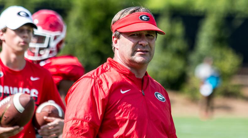 Kirby Smart is entering his second season as Georgia's head football coach.