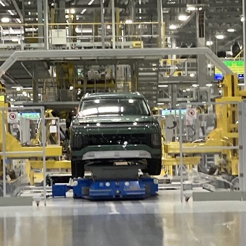 A nearly finished Kia Sportage hybrid nears the end of the assembly process at the Hyundai Metaplant near Savannah. The automotive industry supports tens of thousands of jobs and contributes more than a billion dollars to the state’s economy, guest columnist Jennifer Safavian writes. (Adam Van Brimmer/AJC)