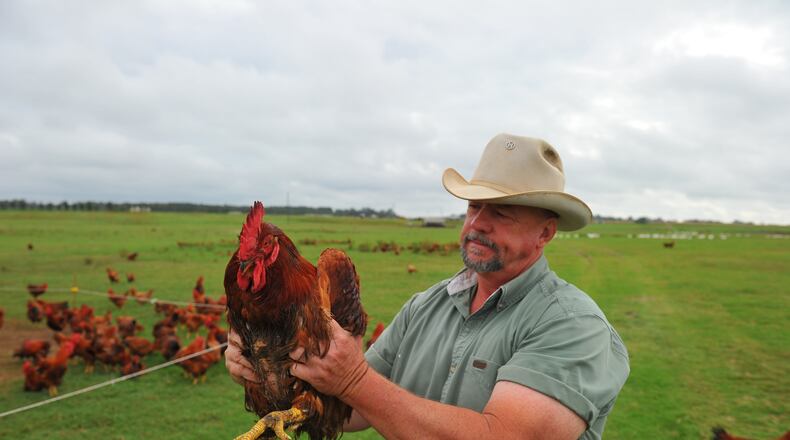 Will Harris President White Oak Pastures Bluffton Age: 59 Harris has been recognized around the world as a leader in humane animal husbandry and environmental sustainability. His 1,000-acre White Oak Pastures is one of the largest producers of organic, grass-fed beef in the country. As a fourth generation cattleman, he tends the same land that his great-grandfather settled in 1866. Photo by Brant Sanderlin/bsanderlin@ajc.com