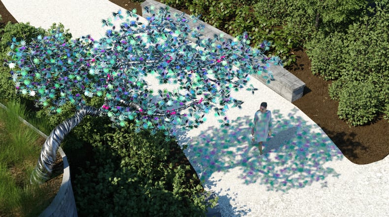 One of the "Enchanted Trees by Poetic Kinetics." The special exhibition will be open this weekend during Atlanta Botanical Garden's mother's day celebration May 11.