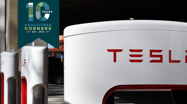 Peachtree Corners will celebrate National Drive Electric Week with Electrify Peachtree Corners, the city’s first Electric Vehicle car show. COURTESY CITY OF PEACHTREE CORNERS