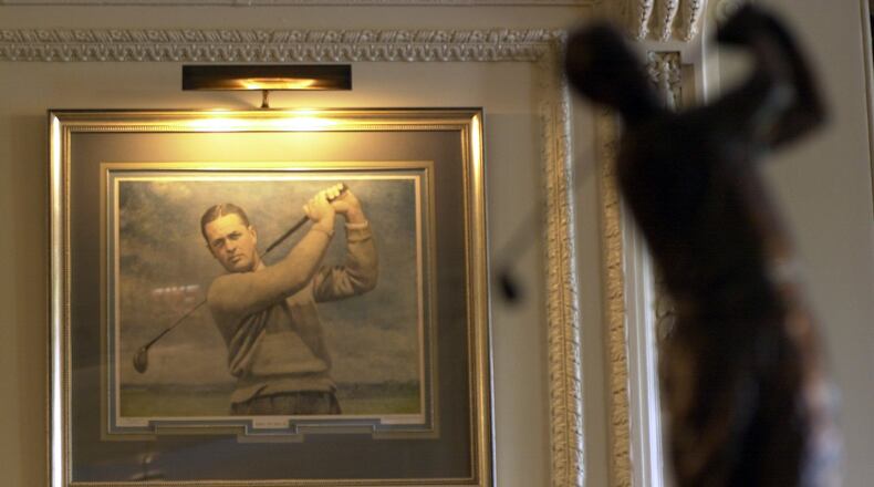 001025 -- ATLANTA -- Bobby Jones memorabilia in the clubhouse, shot at EAST LAKE GOLF CLUB on 10/25/00. (JOEY IVANSCO/staff).