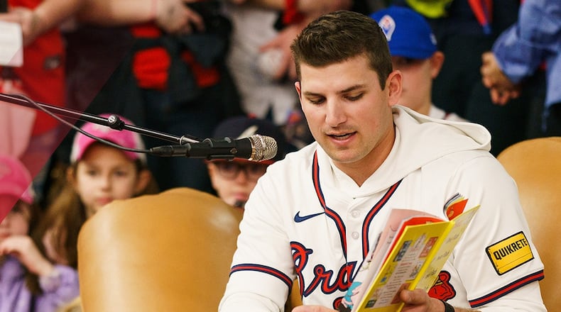 The Braves Fest on Saturday features plenty of activities, as well as player appearances. Shown at the 2025 event, third baseman Austin Riley also will participate this year. (Courtesy of the Atlanta Braves)