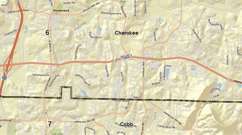 A “Quick Response” project will add an extended turn lane to eastbound Ga. 92 at Neese Road in Woodstock. GEORGIA DEPARTMENT OF TRANSPORTATION