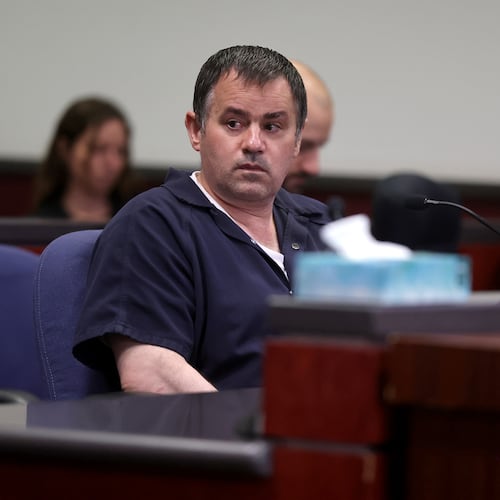 Polygamous sect leader Samuel Bateman, who was convicted of child abuse, appears in Coconino County Superior Court in Flagstaff, Ariz., for a sentencing hearing Tuesday, Aug. 25, 2026. (Jake Bacon/Arizona Daily Sun via AP, Pool)