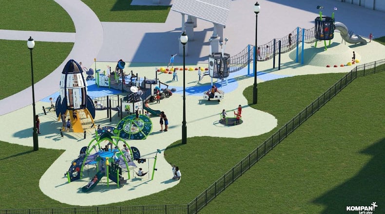 Peachtree Corners will begin building Phase II of the Town Green Playground in December. (Courtesy City of Peachtree Corners)