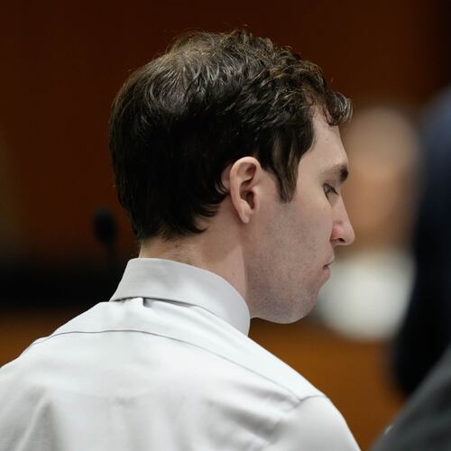 Tyler Robinson, accused in the fatal shooting of Charlie Kirk, appears during a hearing in 4th District Court in Provo, Utah, on Friday, June 12, 2026. (Francisco Kjolseth /The Salt Lake Tribune via AP, Pool)