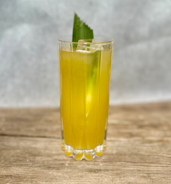 Snappy and verdant, Gunshow's Green Coriander cocktail has a base of lime leaf-infused tequila. (Courtesy of Gunshow)