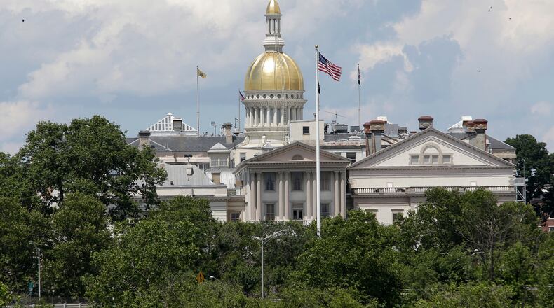 FILE - The New Jersey State House is seen in Trenton, N.J., June 27, 2017. (AP Photo/Seth Wenig, File)