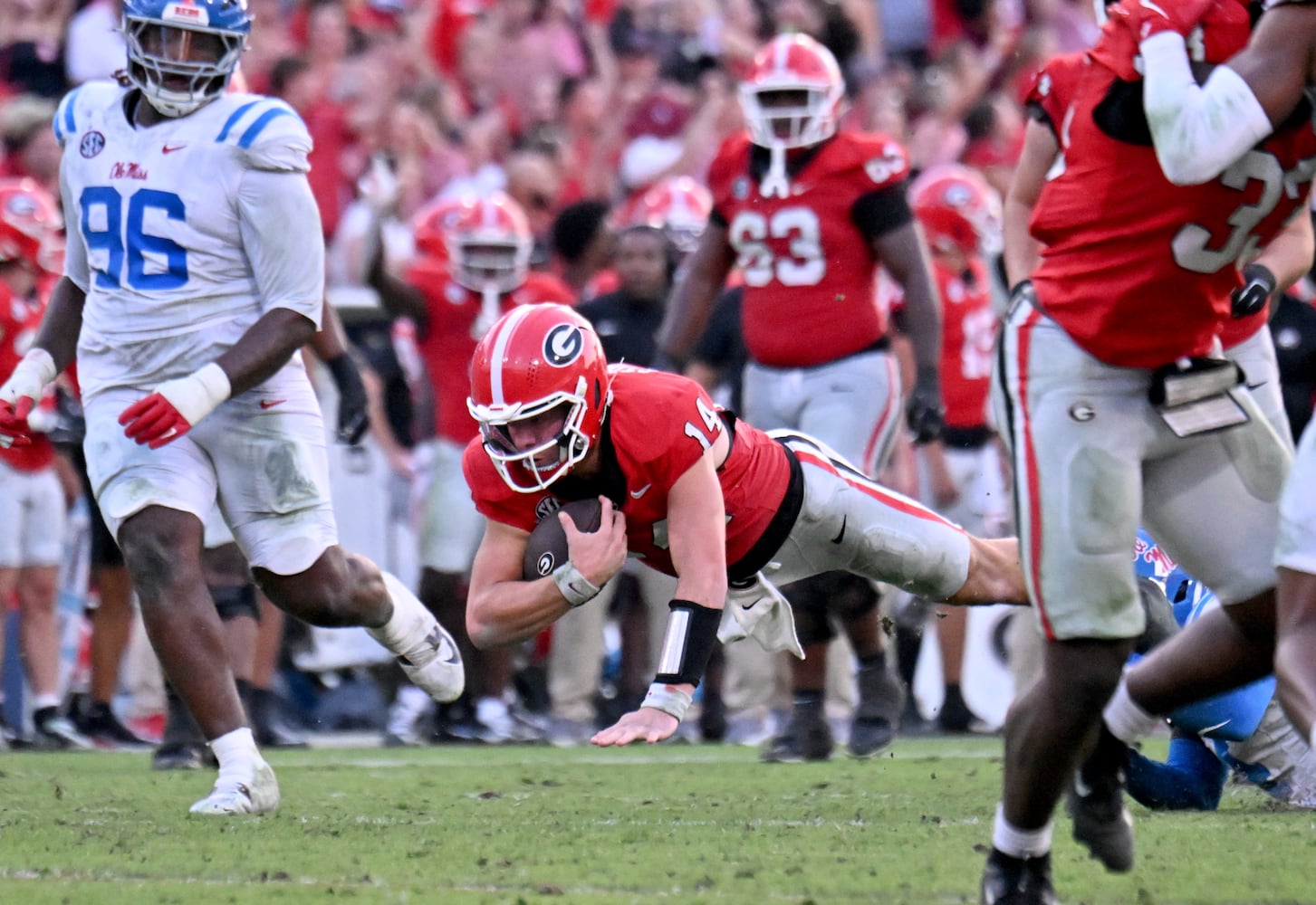Georgia vs Ole Miss football