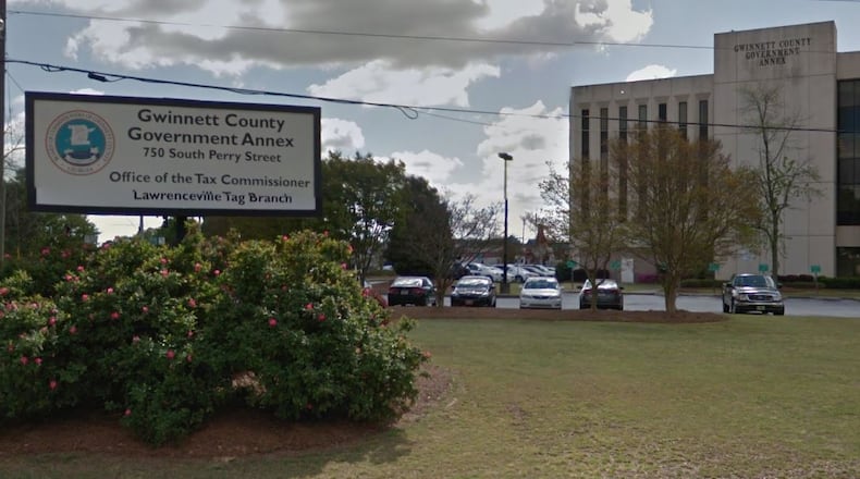 Gwinnett's tag offices now make appointments. AJC FILE PHOTO