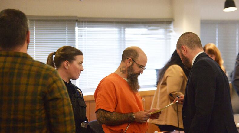 FILE - Daren Christopher Abbey appears in District Court Nov. 26, 2024, in Bozeman, Mont. (Laurenz Busch/Bozeman Daily Chronicle via AP, File)