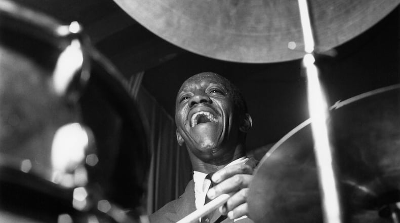 Art Blakey was called "Indestructible" by documentary filmmaker Brett Primack. Said trumpeter Terence Blanchard, "When he got sick, if he got a cold or the flu, he would play harder. You knew, bruh, you better get your rest 'cause it’s going to be on tonight. I used to tell him, 'I gotta get my chops together, I gotta get strong,' and he'd say ‘Don’t worry I’m going to get ‘em together for you.'" (Francis Wolff / Blue Note Records; used with permission)