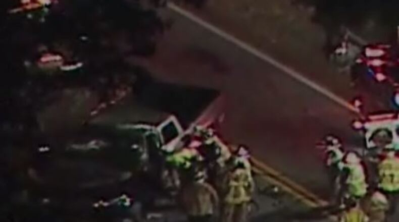 A serious crash was reported south of Ga. 78 in DeKalb County. (Credit: Channel 2 Action News)